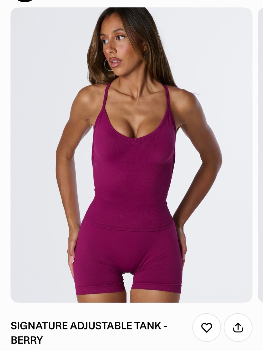Velocity Women's Fitted Tank Top in Berry